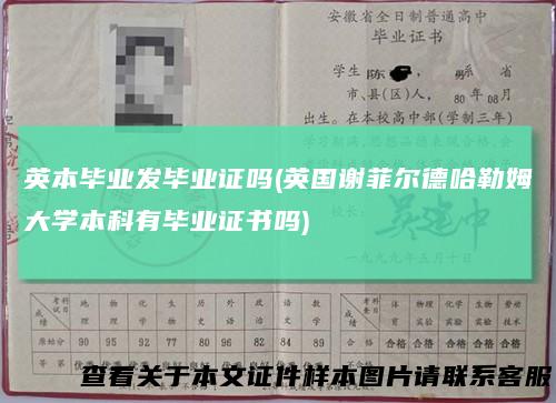 英本毕业发毕业证吗(英国谢菲尔德哈勒姆大学本科有毕业证书吗)