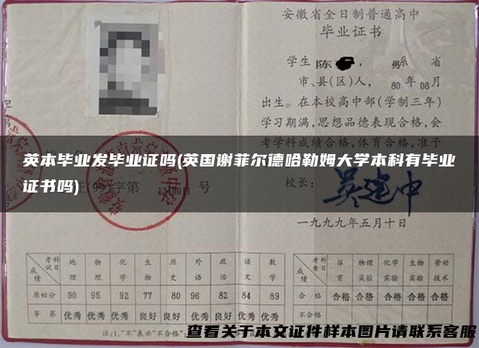 英本毕业发毕业证吗(英国谢菲尔德哈勒姆大学本科有毕业证书吗)