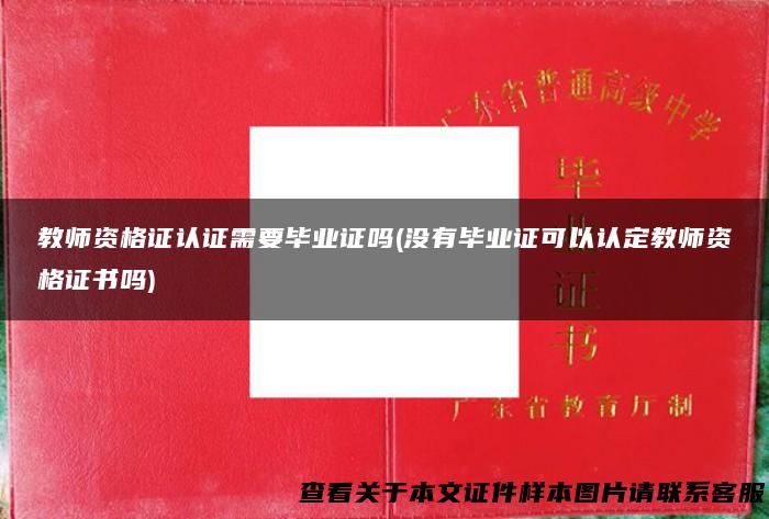 教师资格证认证需要毕业证吗(没有毕业证可以认定教师资格证书吗)