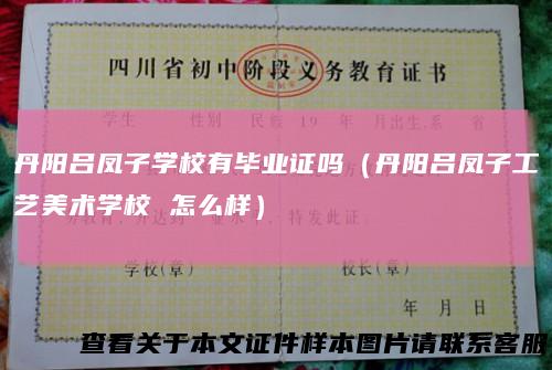 丹阳吕凤子学校有毕业证吗（丹阳吕凤子工艺美术学校怎么样）