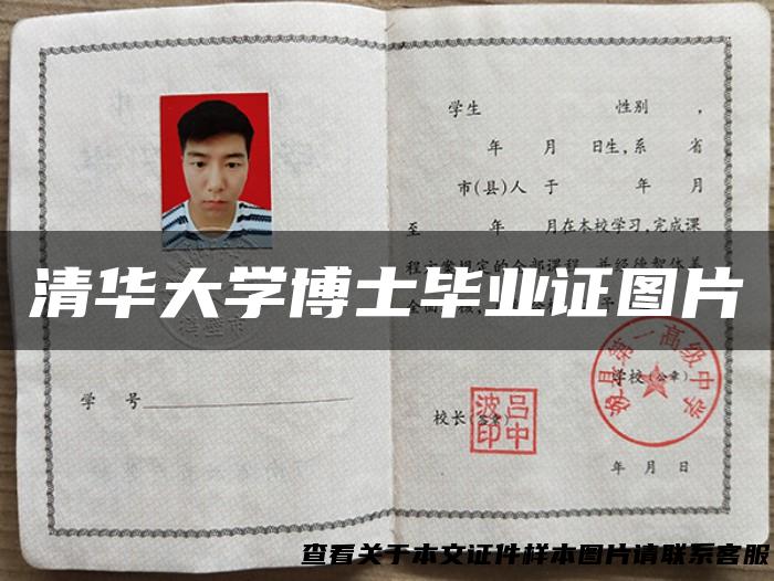 清华大学博士毕业证图片
