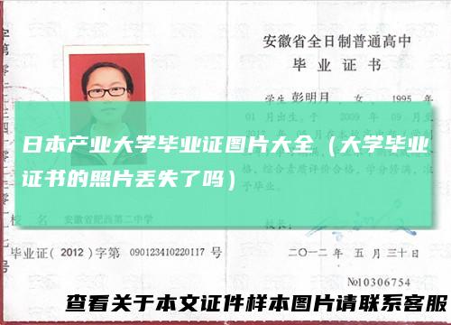 日本产业大学毕业证图片大全（大学毕业证书的照片丢失了吗）